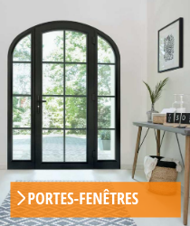 portes-fenêtres en alu noir